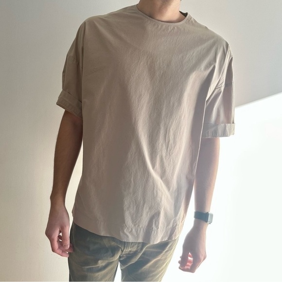NWT COS  OVERSIZED TAN SHIRT - S - Picture 2 of 15
